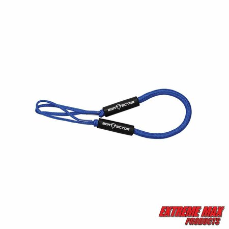 Extreme Max Extreme Max 3006.2568 BoatTector Bungee Dock Line Value 2-Pack - 4', Blue 3006.2568